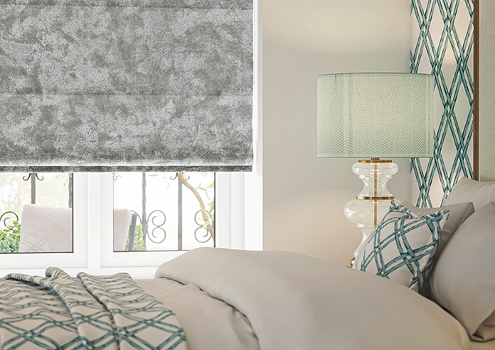 Cyrus Crushed Velvet, Glint - Roman Blind - Image 5